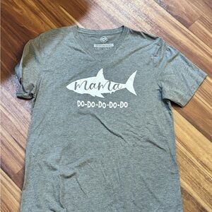 Gray Mama Shark Short Sleeve Tee